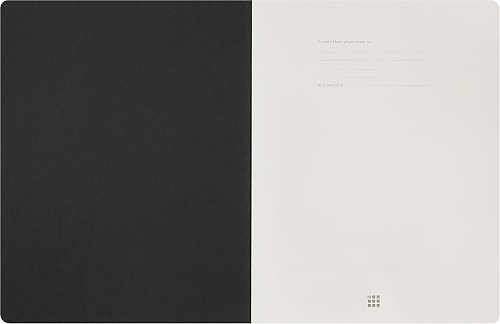 Zeszyt Moleskine Student Cahier XXL (21.6X27.9 cm) w Linie Czarny (Moleskine Student XXL Ruled Black Soft Cover) - 8056999276867
